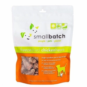 10% OFF (Exp 15Dec25): Smallbatch Chicken Hearts Freeze Dried Cat & Dog Treats 3.5oz