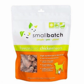10% OFF (Exp 15Dec25): Smallbatch Chicken Hearts Freeze Dried Cat & Dog Treats 3.5oz