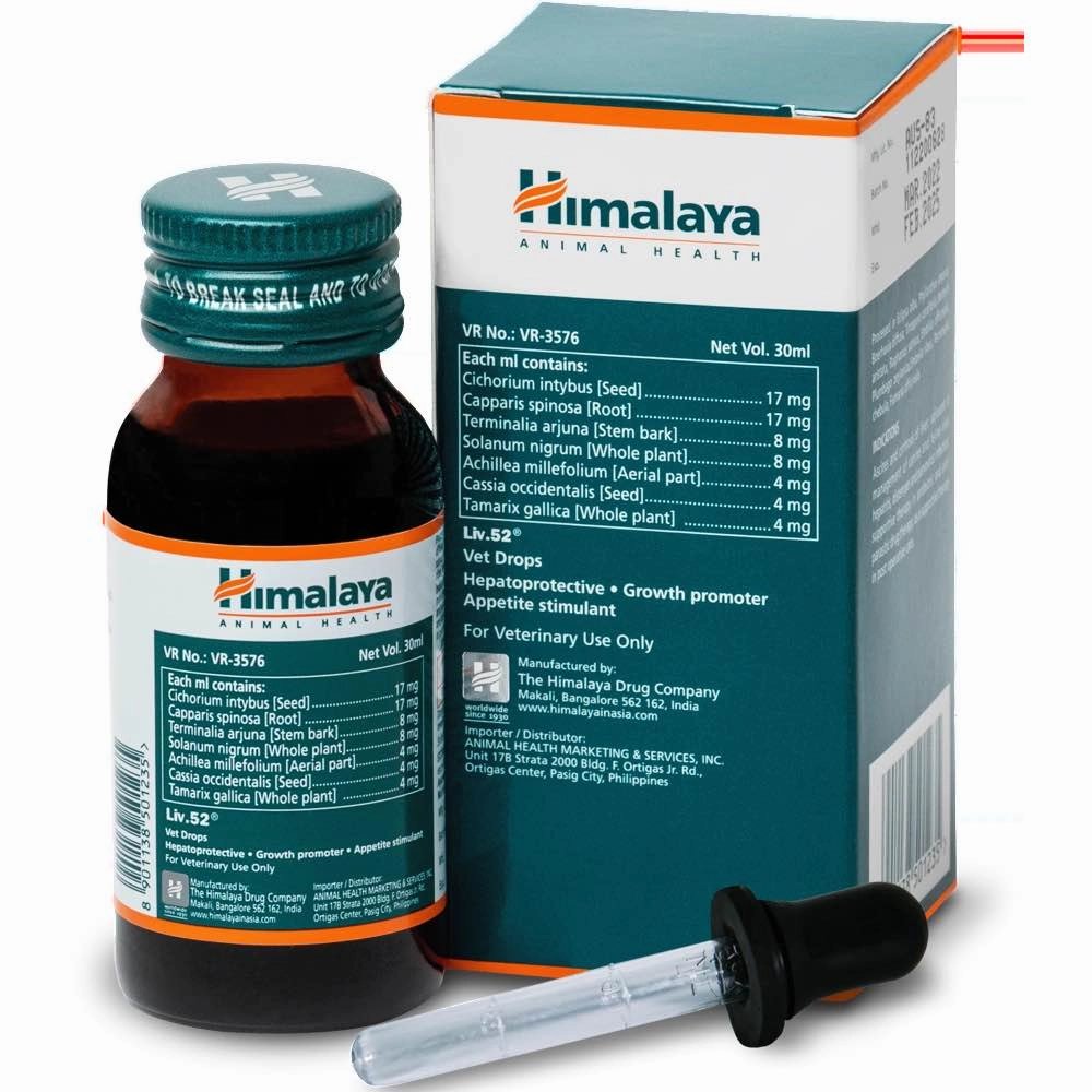 10% OFF: Himalaya Liv.52 Drops Liver Supplement & Appetite Stimulant For Cats & Dogs 30ml