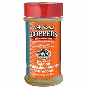15% OFF : Northwest Naturals Salmon With Shiitake & Maitake Mushrooms Freeze-Dried Functional Toppers For Cats & Dogs 3.5oz
