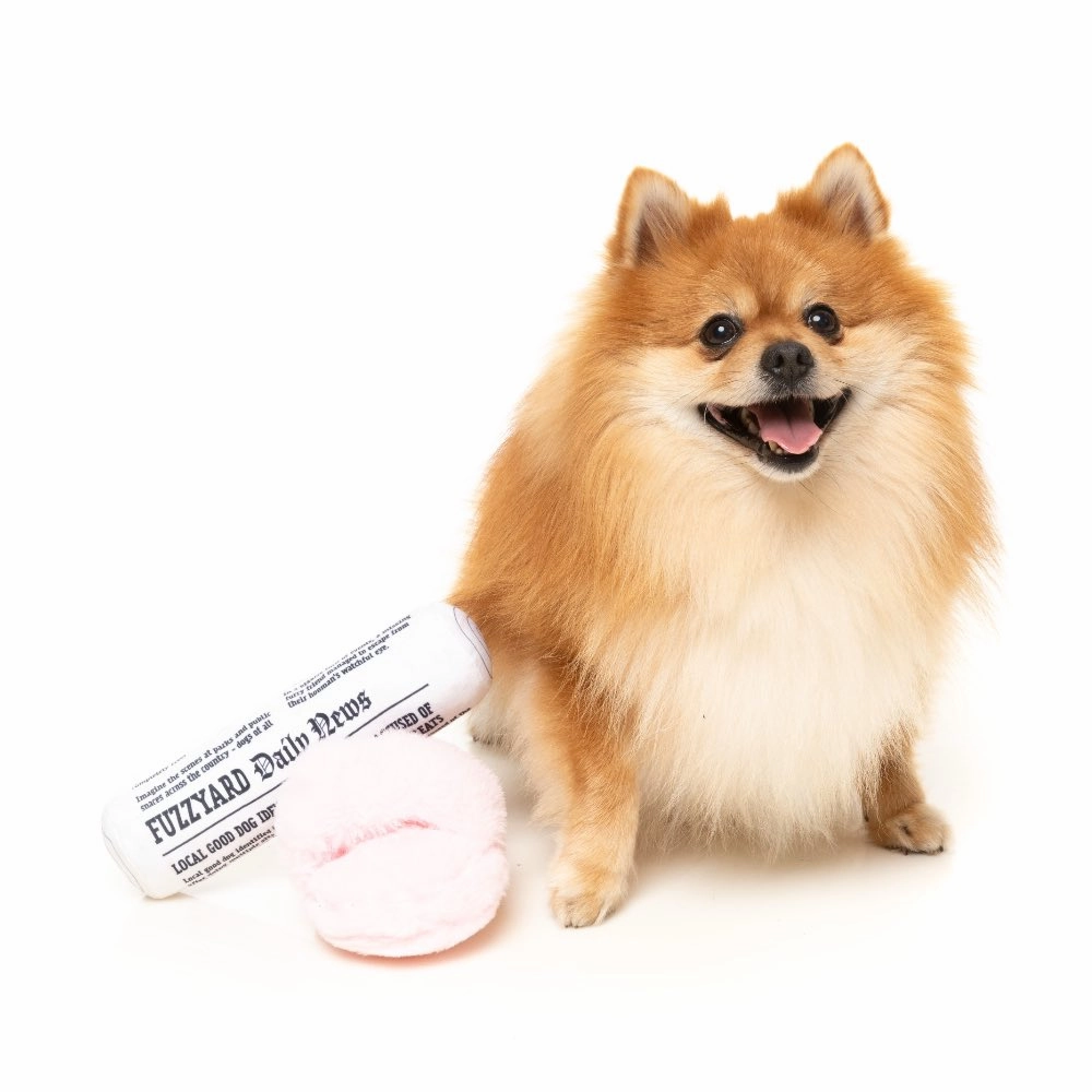 15% OFF: FuzzYard Fetch My Slippers & Paper 2 Pcs Dog Toy