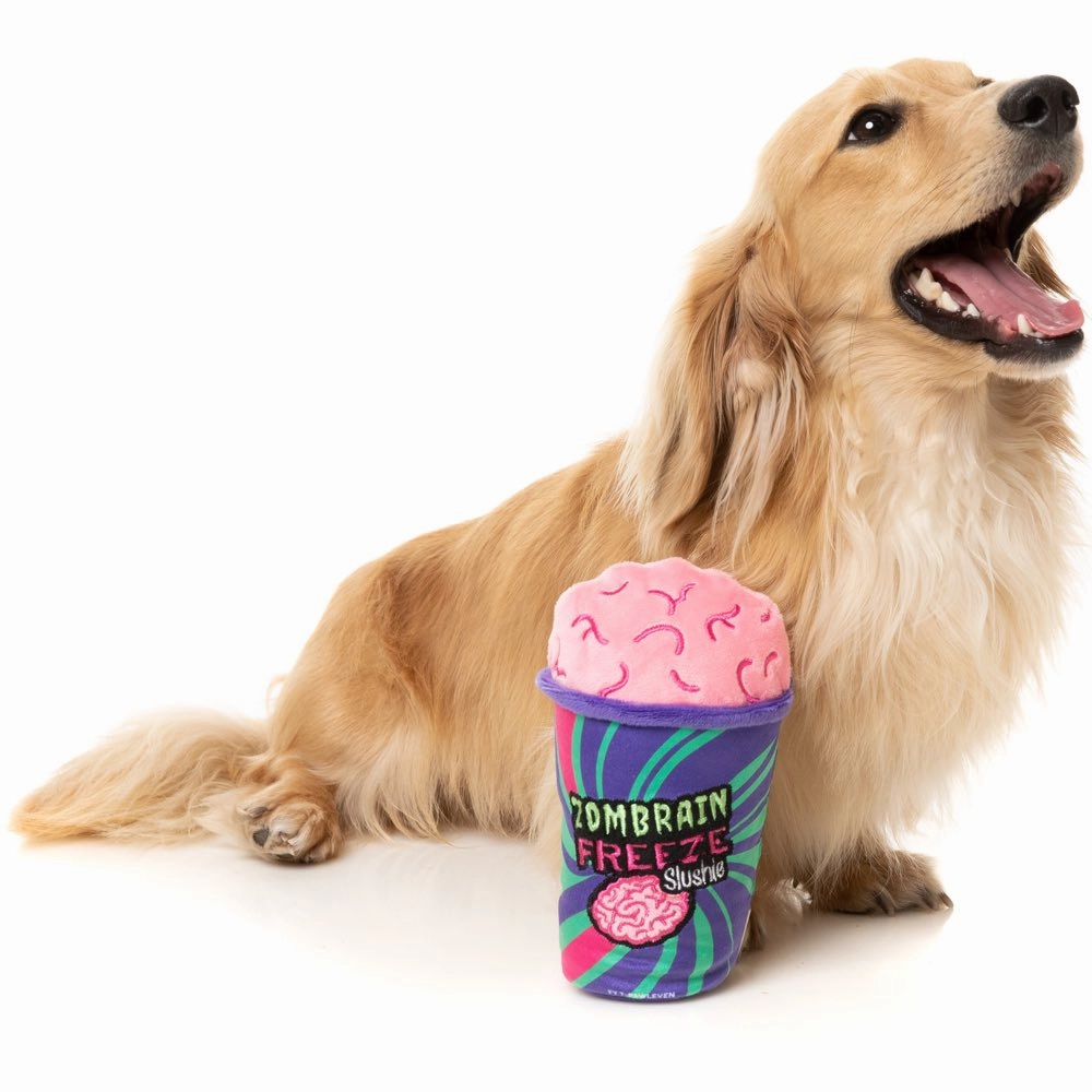 15% OFF: FuzzYard Halloween Zombrain Freeze Slushie Plush Dog Toy