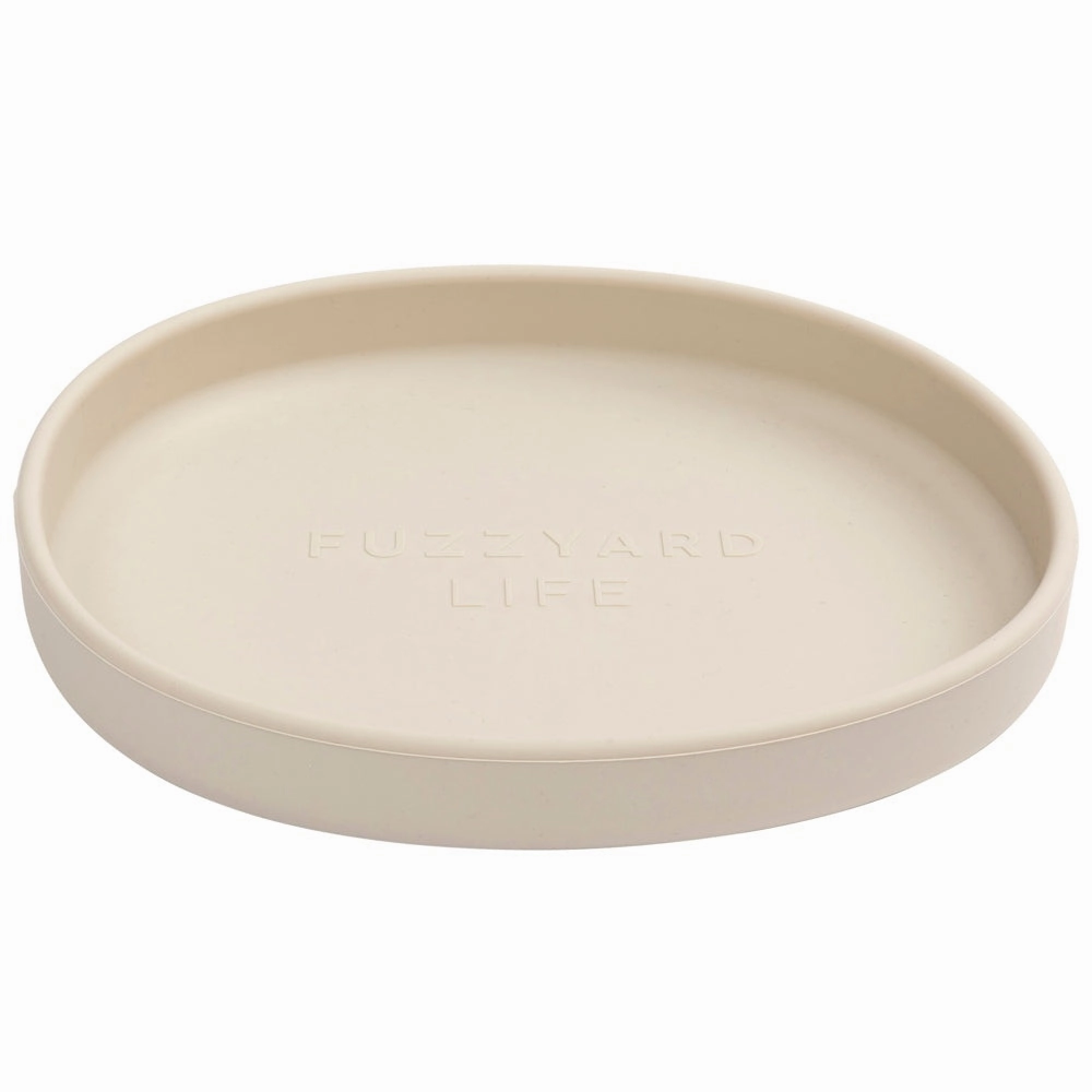 15% OFF: FuzzYard Life Silicone Dish Cat Bowl (Sandstone)