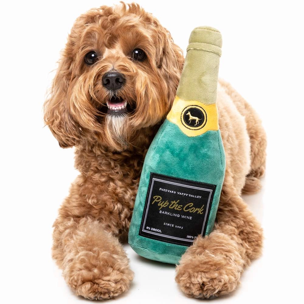 15% OFF: FuzzYard Pup The Cork Sparkling Wine Plush Dog Toy