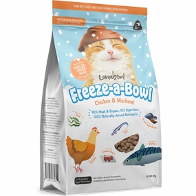 15% OFF: Loveabowl Freeze-A-Bowl Chicken & Mackerel Grain-Free Freeze-Dried Raw Cat Food