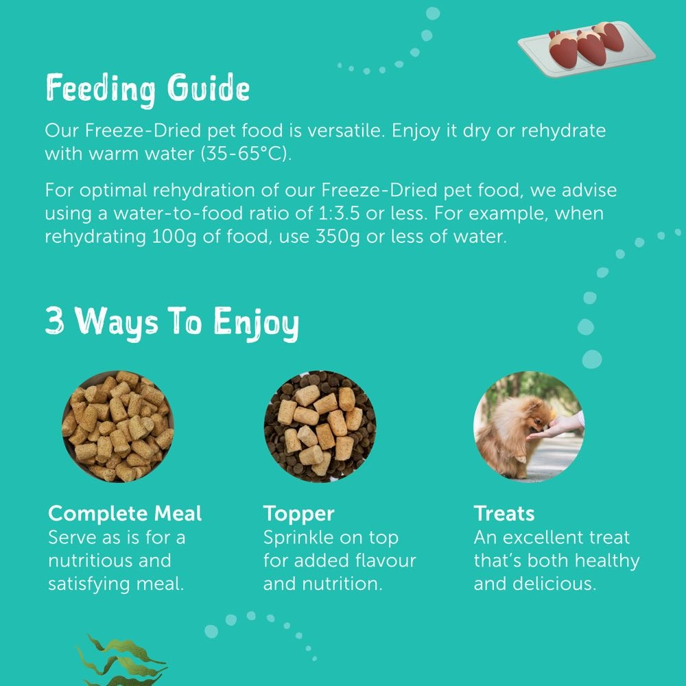 15% OFF: Loveabowl Freeze-A-Bowl Mackerel, Beef & Hoki Grain-Free Freeze-Dried Raw Dog Food