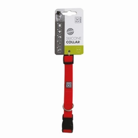 15% OFF: M-Pets Silicone Dog Collar (Red)
