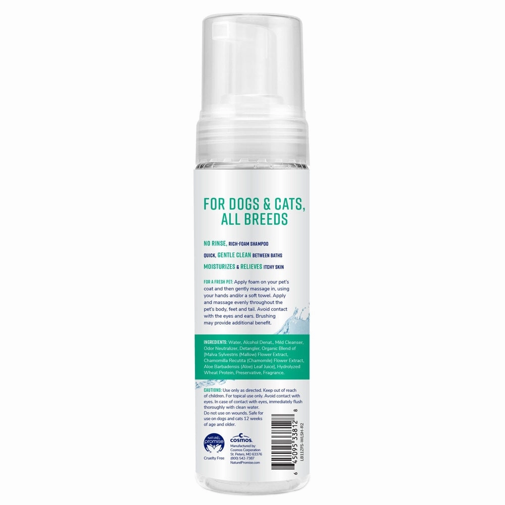 15% OFF: Naturel Promise Fresh & Soothing Natural Waterless Shampoo For Cats & Dogs 11oz