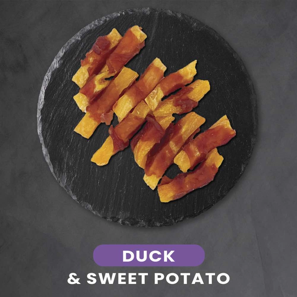 15% OFF: Singapaw Deli Chew Duck & Sweet Potato Dog Treats 120g