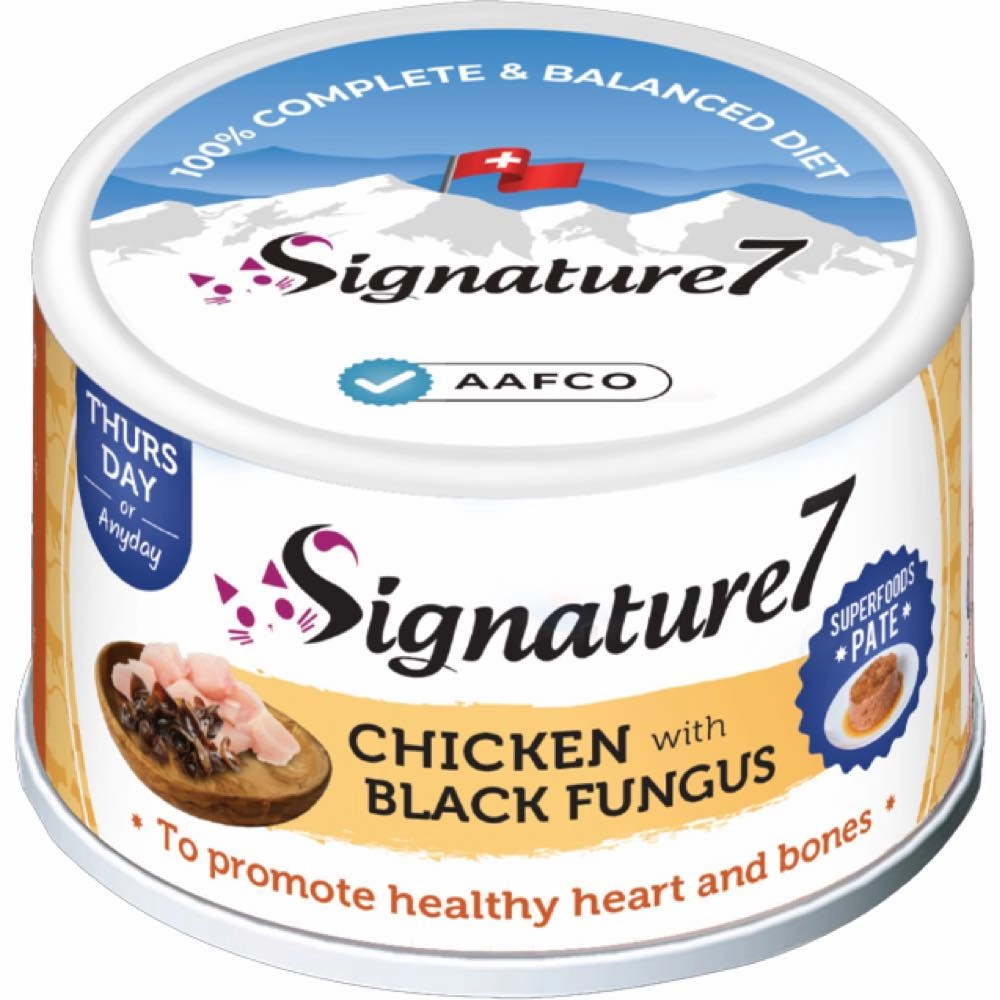 18% OFF: Signature7 Chicken With Black Fungus Pate (Thurs) Canned Cat Food 80g