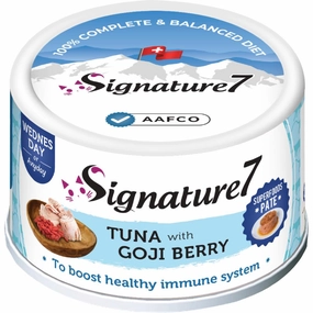 18% OFF: Signature7 Tuna With Goji Berry Pate (Wed) Canned Cat Food 80g