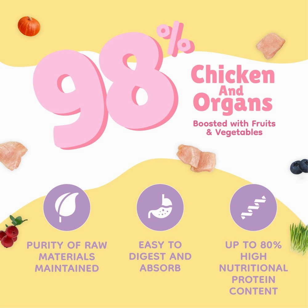 18% OFF: Singapaw Waffle Chicken & Pumpkin Grain-Free Freeze-Dried Treats For Cats & Dogs 120g
