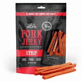 20% OFF: Absolute Holistic Pork Loin Strip Grain Free Dog Treat 100g