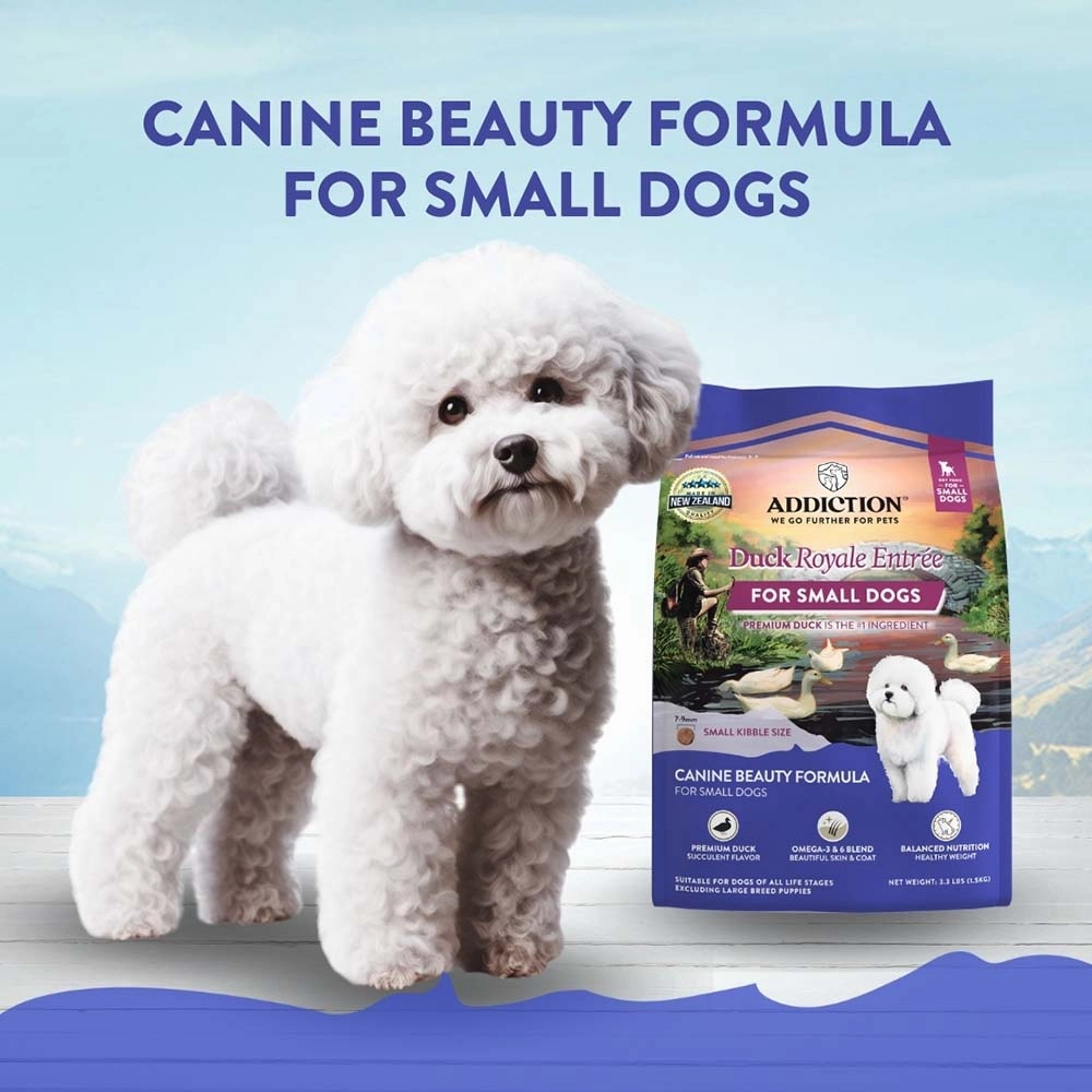 20% OFF: Addiction Duck Royale Entree Grain-Free Small Breed Dry Dog Food 1.5kg