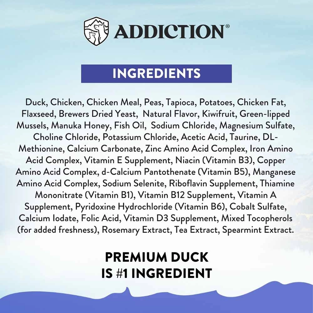 20% OFF: Addiction Duck Royale Entree Grain-Free Small Breed Dry Dog Food 1.5kg