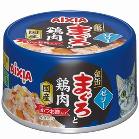 20% OFF: Aixia Kin-can Tuna & Chicken with Dried Skipjack Canned Cat Food 70g
