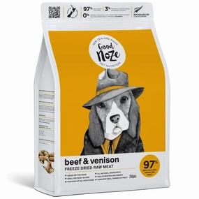 20% OFF: Good Noze NZ Beef & Venison Freeze-Dried Dog Food 350g