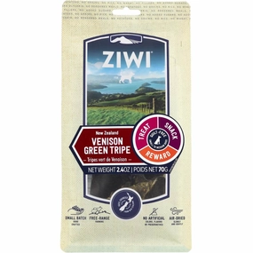 20% OFF: Ziwi Peak Venison Green Tripe Air-Dried Dog Treats 70g