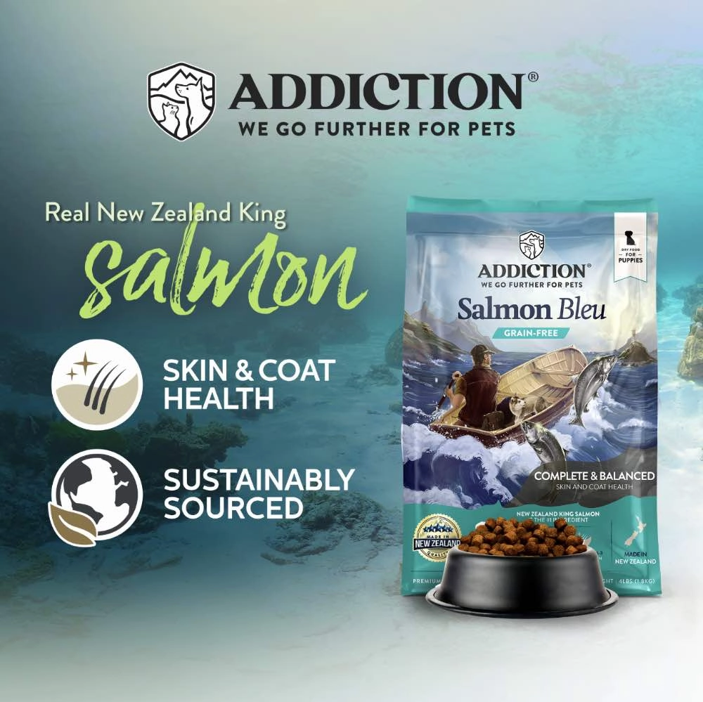 25% OFF: Addiction Salmon Bleu Puppy Grain Free Dry Dog Food