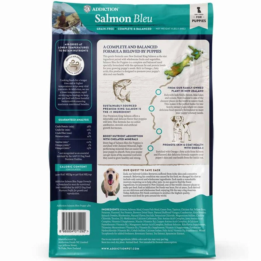 25% OFF: Addiction Salmon Bleu Puppy Grain Free Dry Dog Food