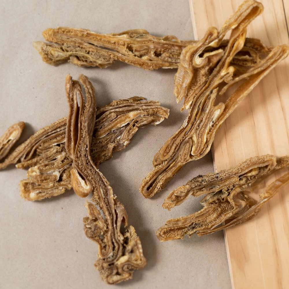 25% OFF: Boneve Earthmade Free-Range Grass-Fed Beef Clean Tripe Slice Air-Dried Dog Treats 100g