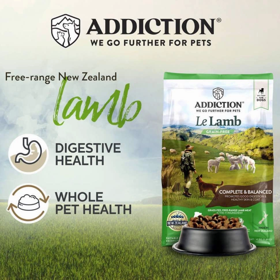25% OFF/BUNDLE DEAL: Addiction Le Lamb Grain Free Dry Dog Food