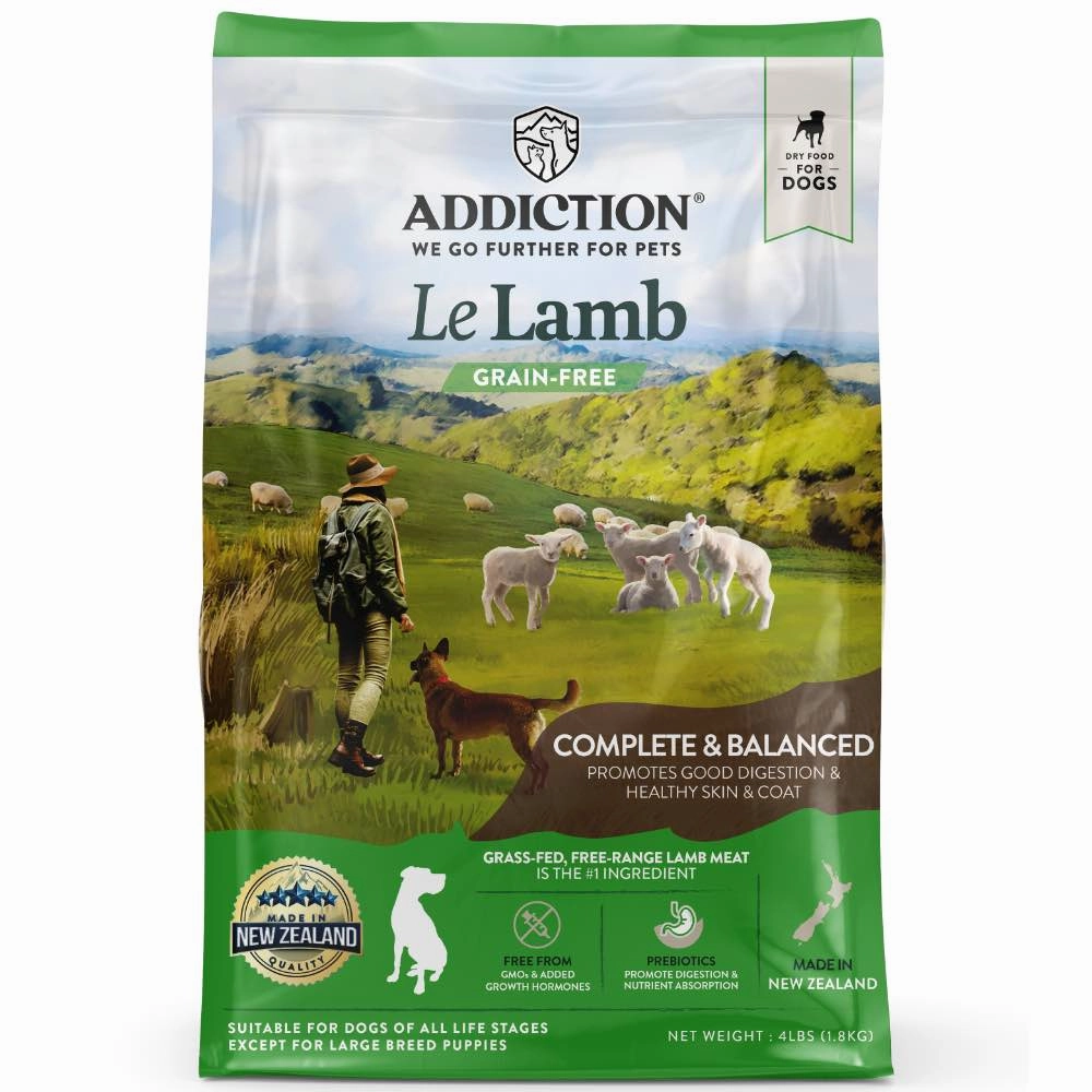 25% OFF/BUNDLE DEAL: Addiction Le Lamb Grain Free Dry Dog Food