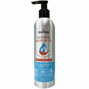 25% OFF: Food For The Good Alaskan Salmon Oil Supplement For Cats & Dogs 250ml