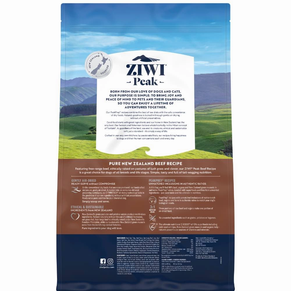 25% OFF: Ziwi Peak Air-Dried Beef Dog Food
