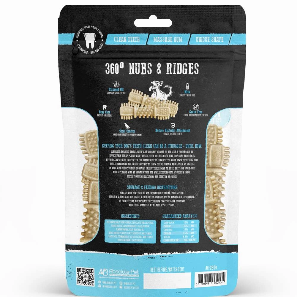 2 FOR $12.80: Absolute Holistic Dental Chew Milk Value Pack 160g