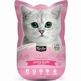 30% OFF: Kit Cat Petite Pouch Kitten Chicken In Aspic Grain-Free Pouch Cat Food 70g x 12
