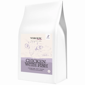 30% OFF: Vorous Chicken With Fish & Rice Kitten Dry Cat Food