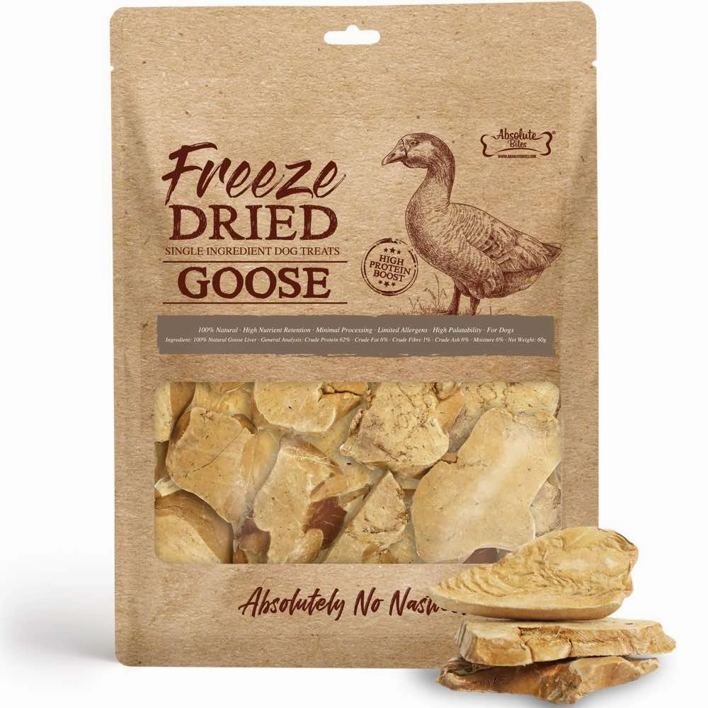 33% OFF: Absolute Bites Goose Freeze Dried Dog Treat 60g