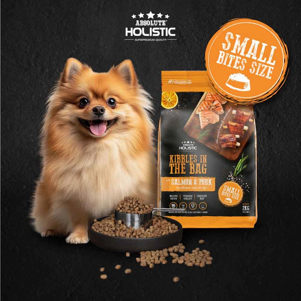 35% OFF: Absolute Holistic Kibbles In The Bag Duck & Salmon Small Bites Dry Dog Food