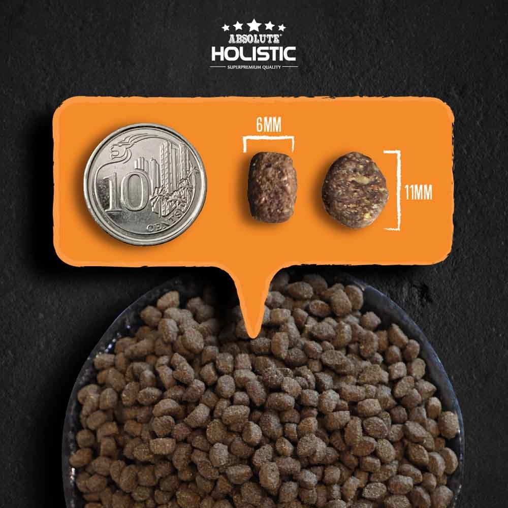 35% OFF: Absolute Holistic Kibbles In The Bag Duck & Salmon Small Bites Dry Dog Food