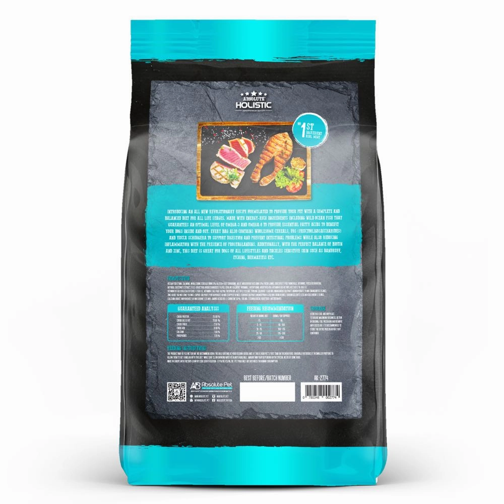 35% OFF: Absolute Holistic Kibbles In The Bag Tuna & Salmon Dry Dog Food