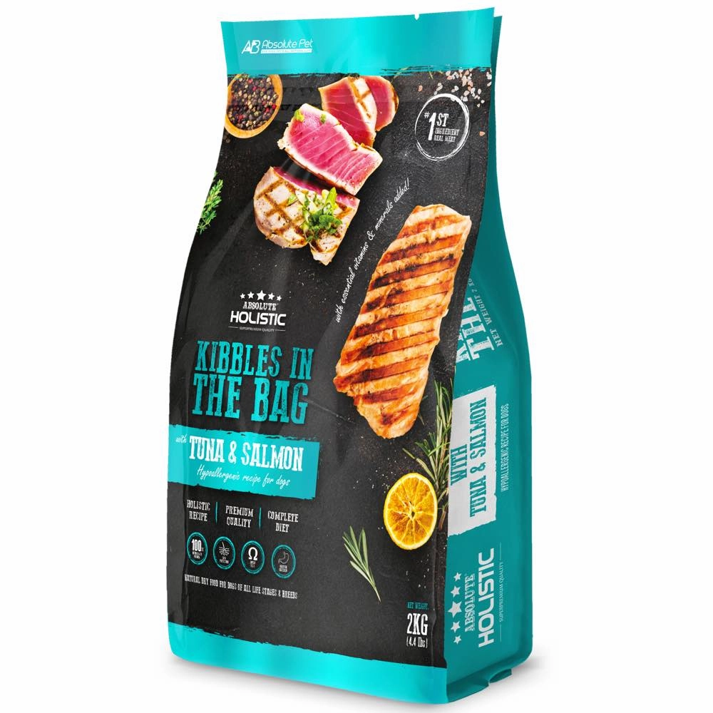 35% OFF: Absolute Holistic Kibbles In The Bag Tuna & Salmon Dry Dog Food
