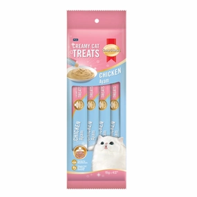 3 FOR $12: Smartheart Chicken Creamy Cat Treats 15gx4