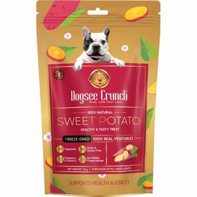 4 FOR $13: Dogsee Crunch Sweet Potato Grain-Free Freeze-Dried Dog Treats 15g