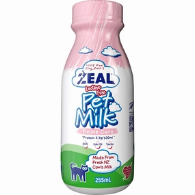 4 FOR $16: Zeal Feline Care Lactose-Free Pet Milk For Cats 255ml