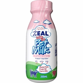 4 FOR $16: Zeal Feline Care Lactose-Free Pet Milk For Cats 255ml