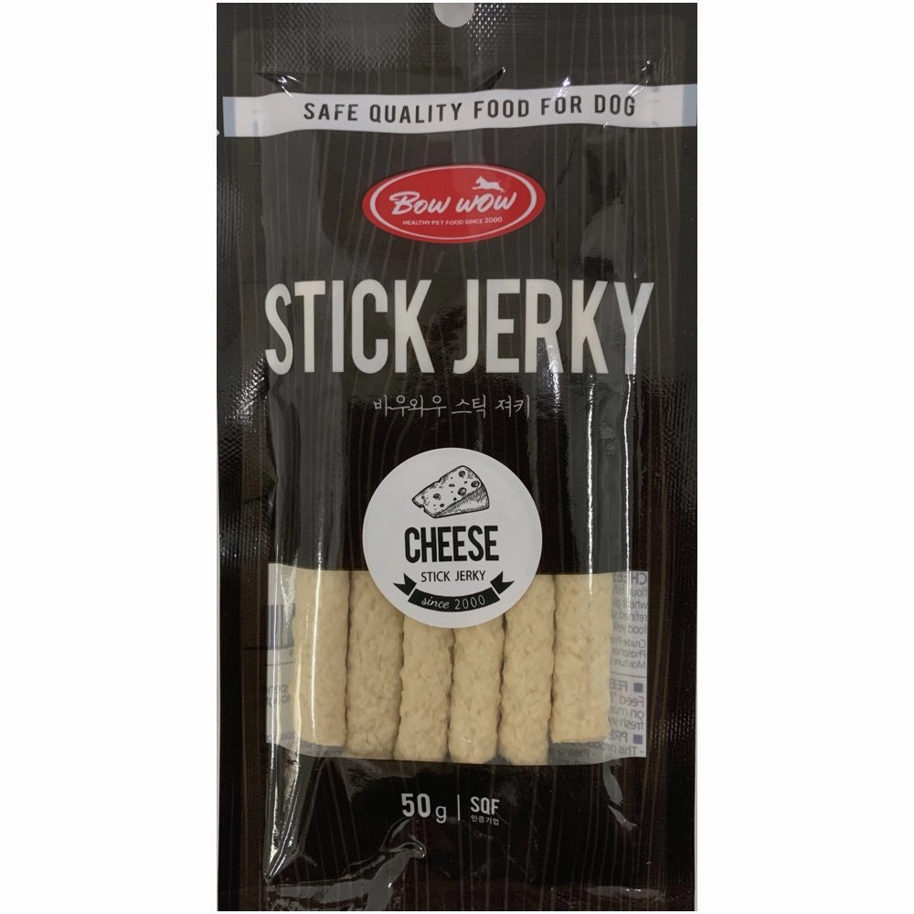 5 FOR $10: Bow Wow Cheese Stick Jerky Dog Treat 50g