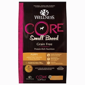 $26 OFF 12lb(Exp 1Nov25) FREE FD TREATS: Wellness CORE Grain-Free Small Breed Puppy Dry Dog Food