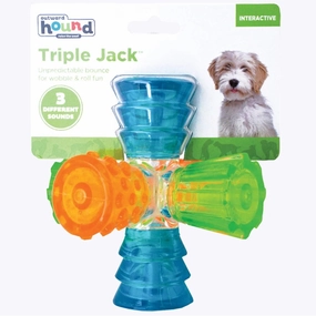 $2 OFF: Outward Hound Triple Jack Multi-Squeak Interactive Dog Toy