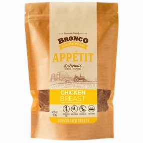 $4 OFF: Bronco Appetit Chicken Breast Dehydrated Dog Treats 90g