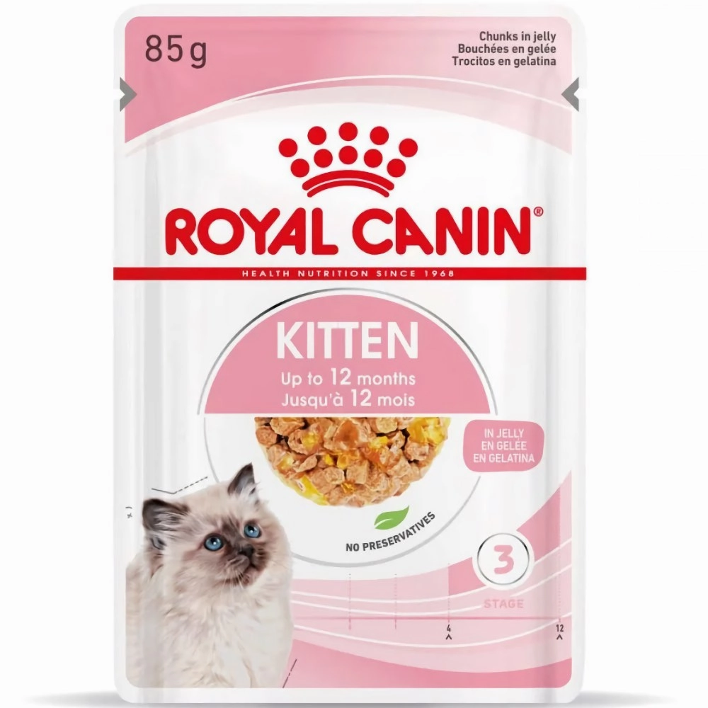 $9 OFF: Royal Canin Kitten JELLY Pouch Cat Food 85g x 12
