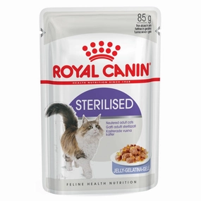 $9 OFF: Royal Canin Sterilised in JELLY Adult Pouch Cat Food 85g x 12