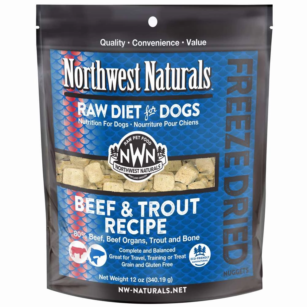 'BUNDLE DEAL': Northwest Naturals Beef & Trout Freeze-Dried Raw Dog Food