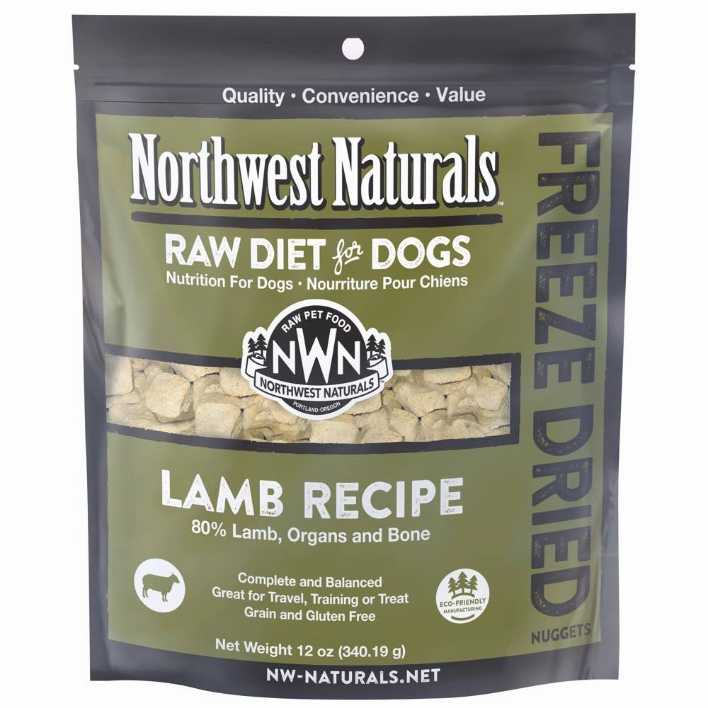 'BUNDLE DEAL': Northwest Naturals Lamb Freeze Dried Raw Diet Dog Food