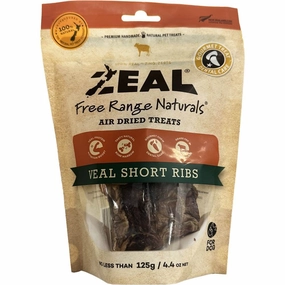 'BUNDLE DEAL': Zeal Free Range Naturals Veal Short Ribs Air-Dried Dog Treats 125g